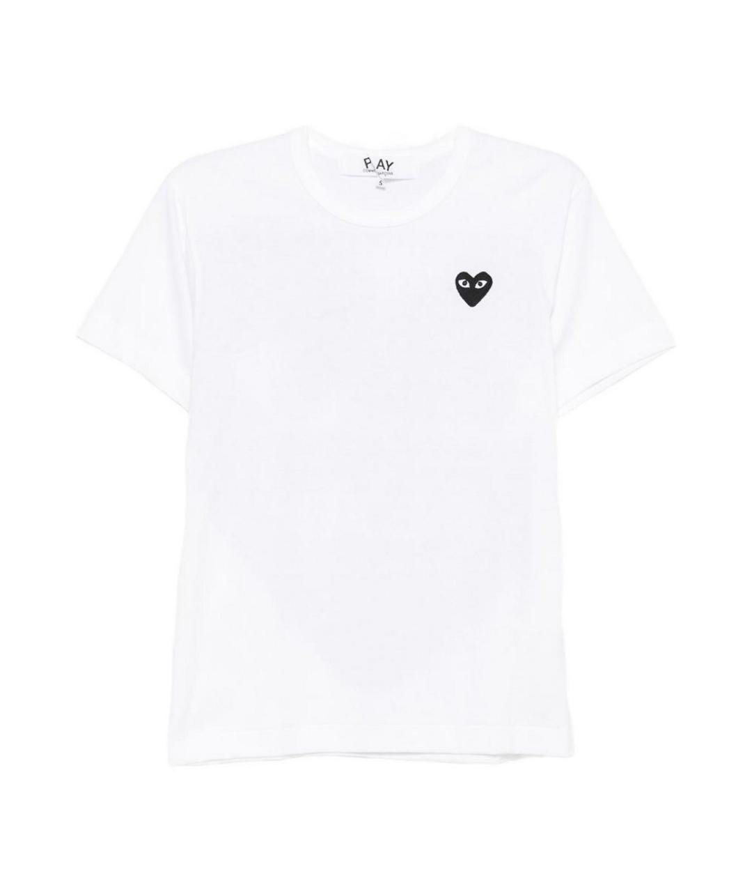 COMME DES GARÇONS Белая хлопковая футболка, фото 1