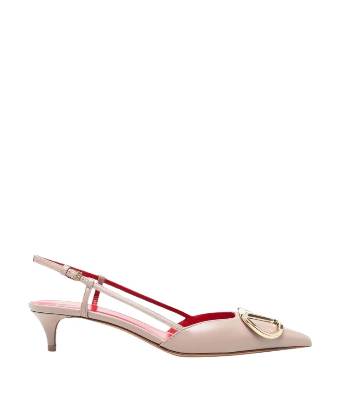VALENTINO Розовые кожаные туфли, фото 1