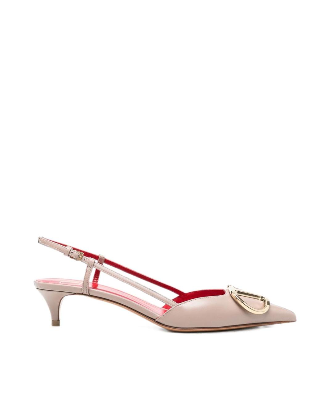 VALENTINO Розовые кожаные туфли, фото 5