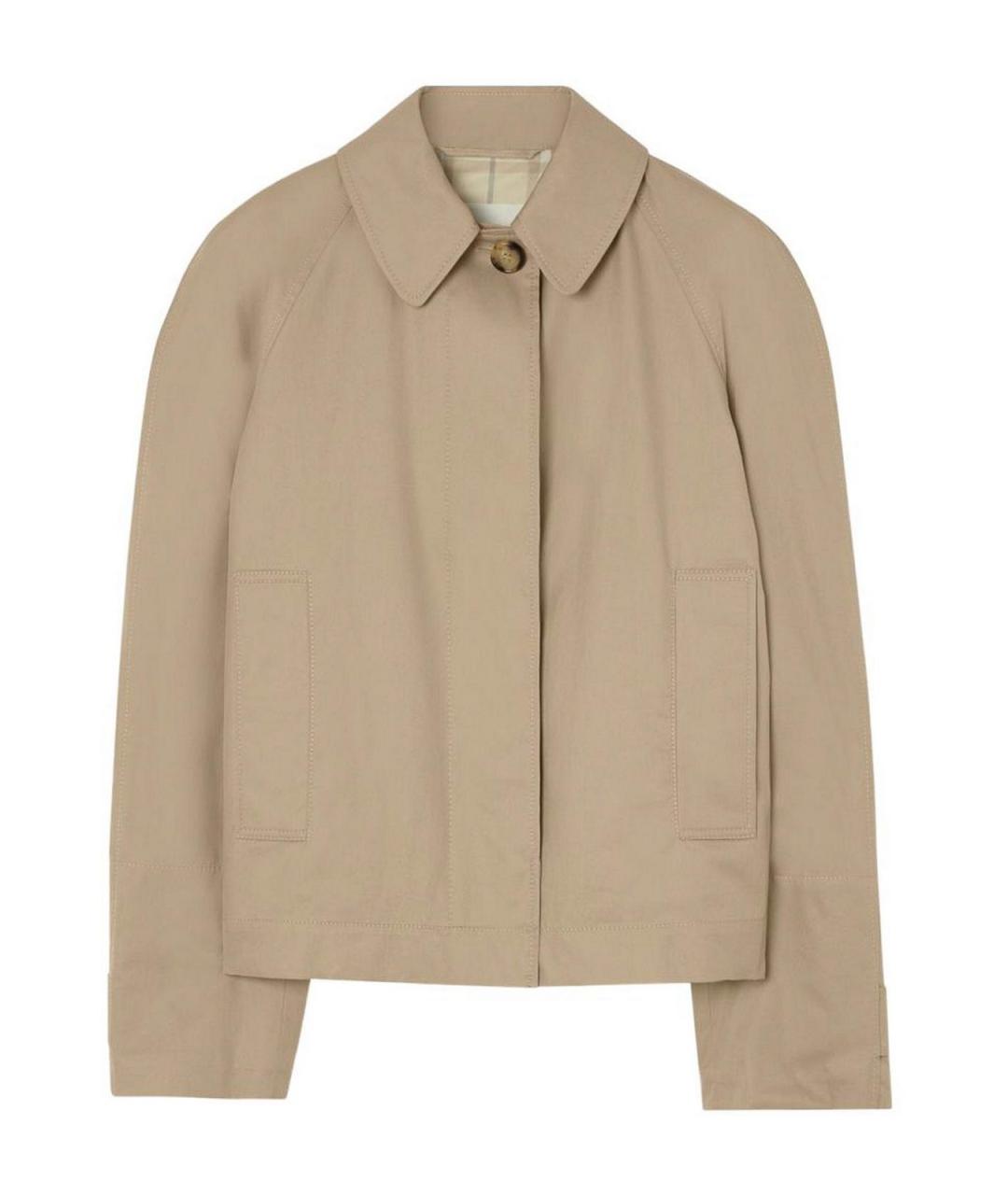 BURBERRY Бежевая хлопковая куртка, фото 1