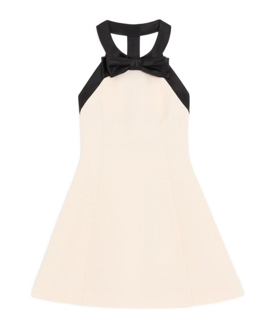 VALENTINO Мульти шерстяное коктейльное платье, фото 1