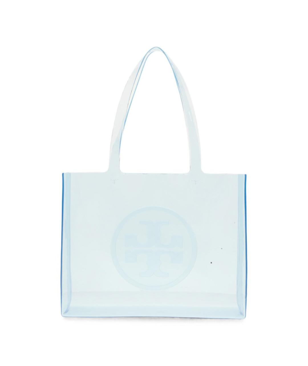 TORY BURCH Голубая синтетическая сумка тоут, фото 3