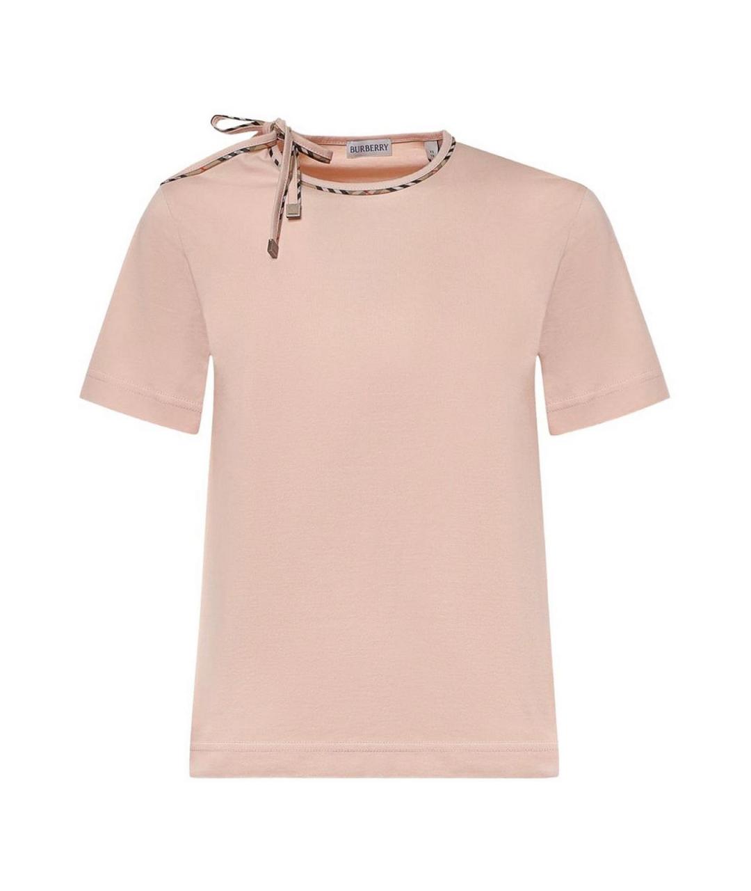 BURBERRY Розовая футболка, фото 1