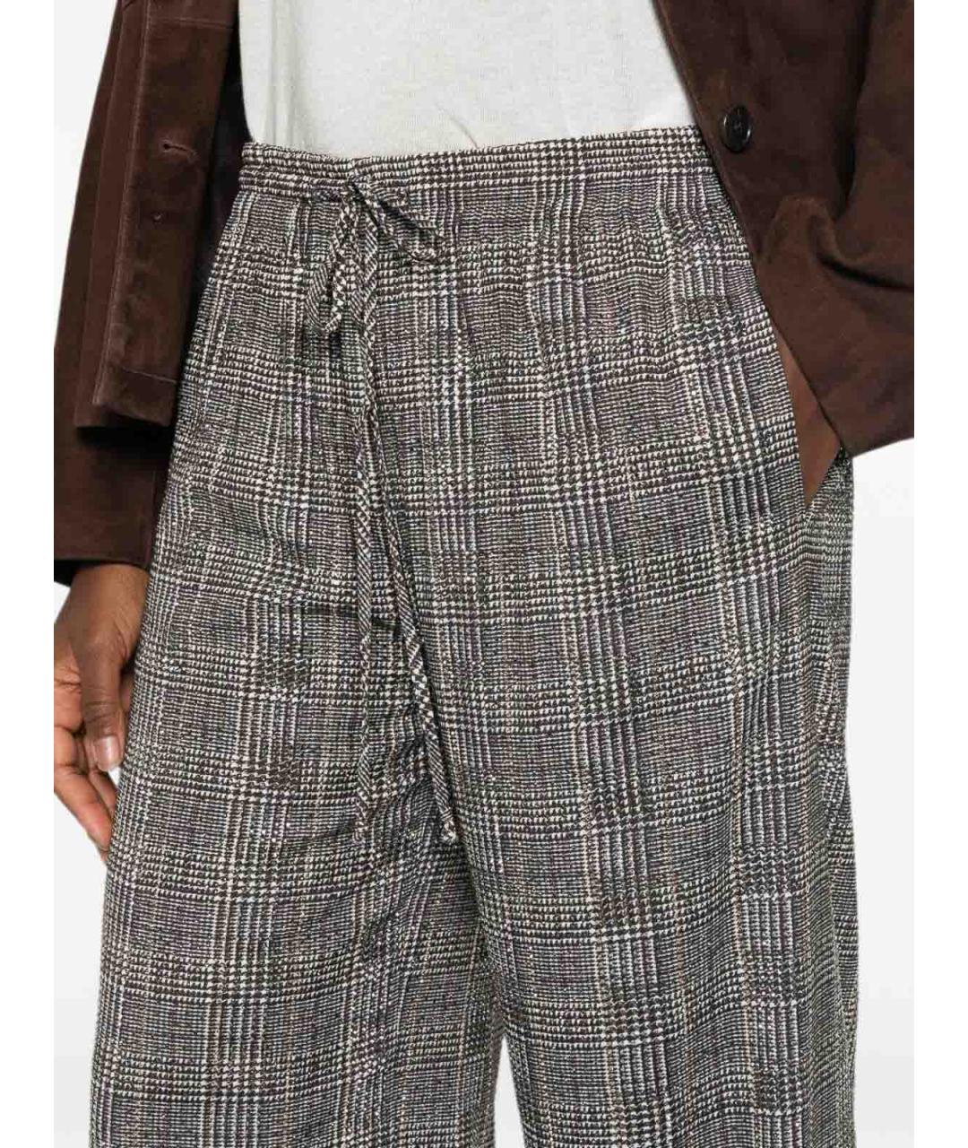 ERMANNO SCERVINO Серые вискозные прямые брюки, фото 2