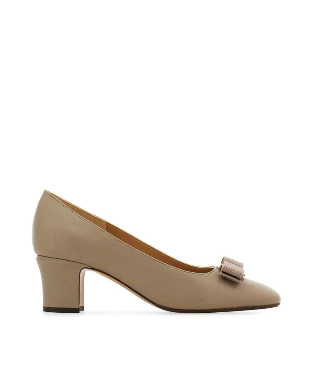 FERRAGAMO Коричневые кожаные туфли, фото 5