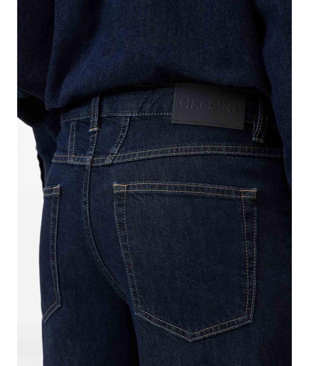 CLOSED Синие хлопковые прямые джинсы, фото 3