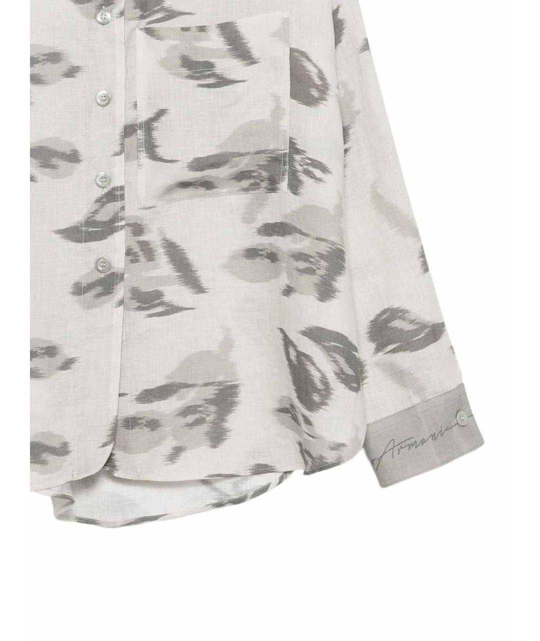 EMPORIO ARMANI Мульти льняная рубашка, фото 2