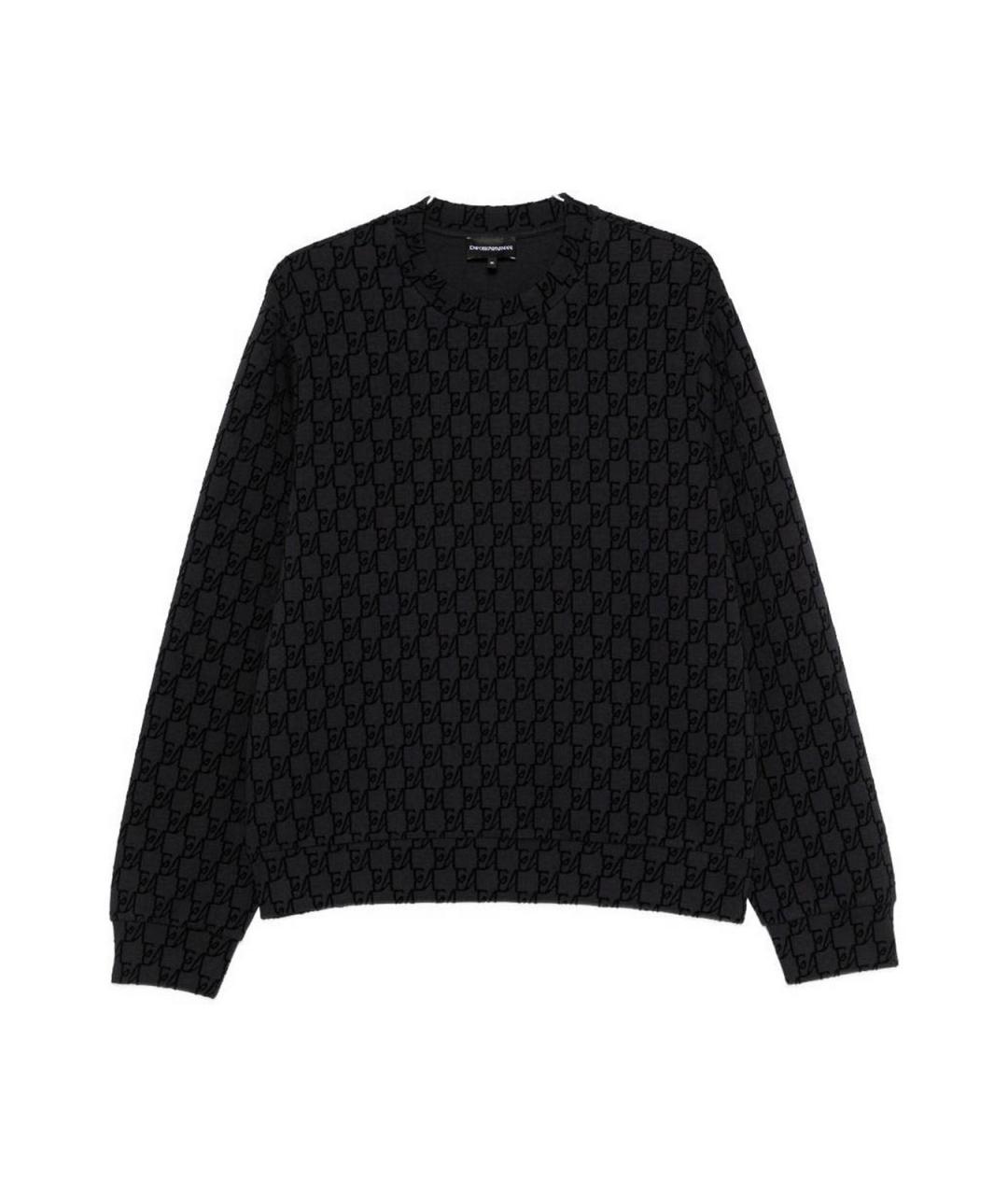 EMPORIO ARMANI Синий полиэстеровый джемпер / свитер, фото 1