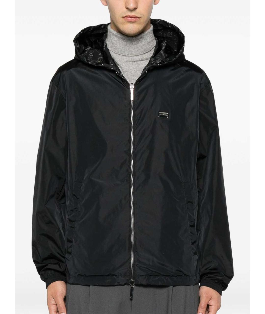 EMPORIO ARMANI Темно-синяя полиамидовая куртка, фото 4