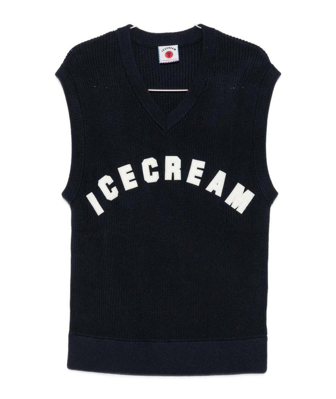 icecream Темно-синяя шерстяная жилетка, фото 1