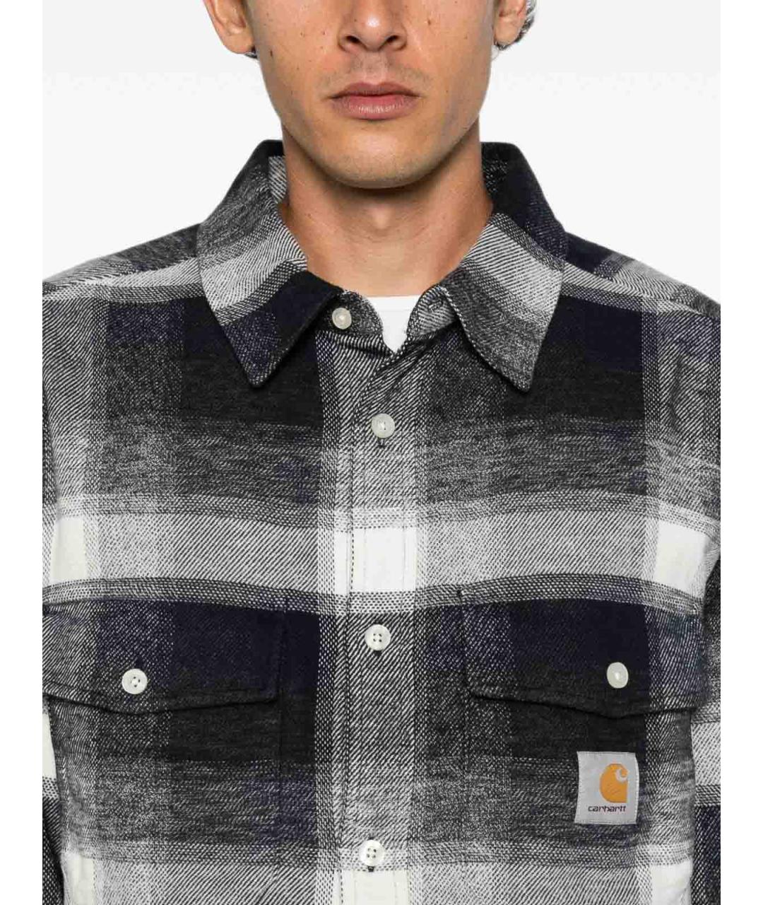 CARHARTT Синяя хлопковая кэжуал рубашка, фото 5