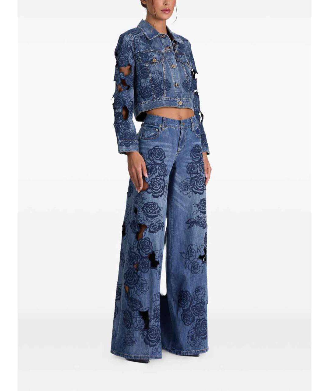 ALICE+OLIVIA Синяя деним куртка, фото 2