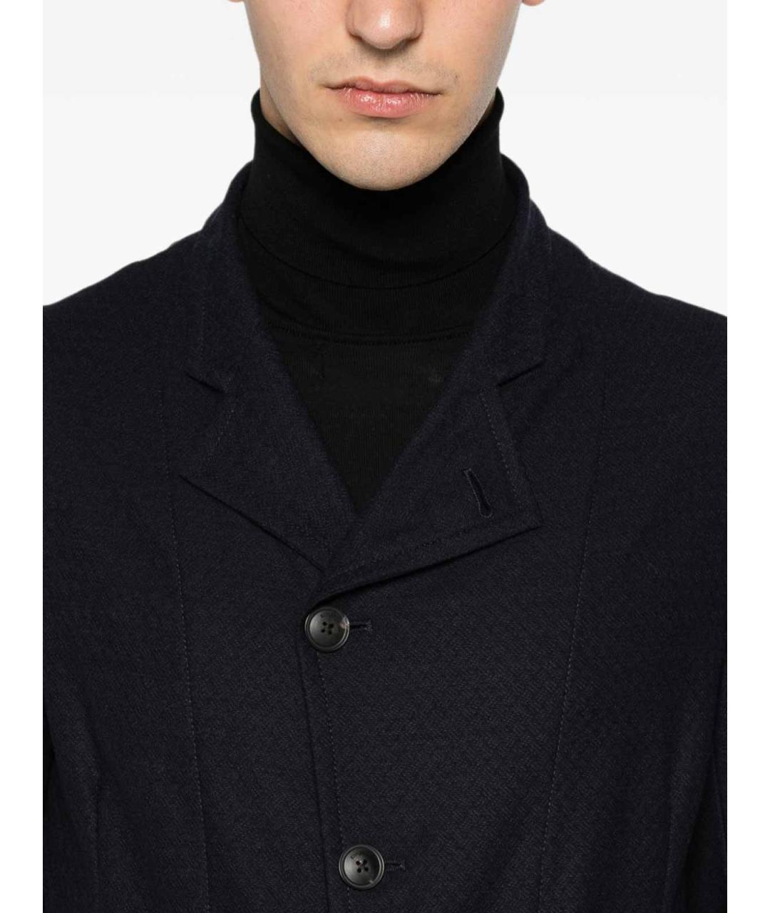 EMPORIO ARMANI Синий шерстяной пиджак, фото 2