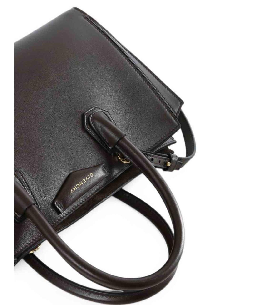 GIVENCHY Коричневая кожаная сумка тоут, фото 3