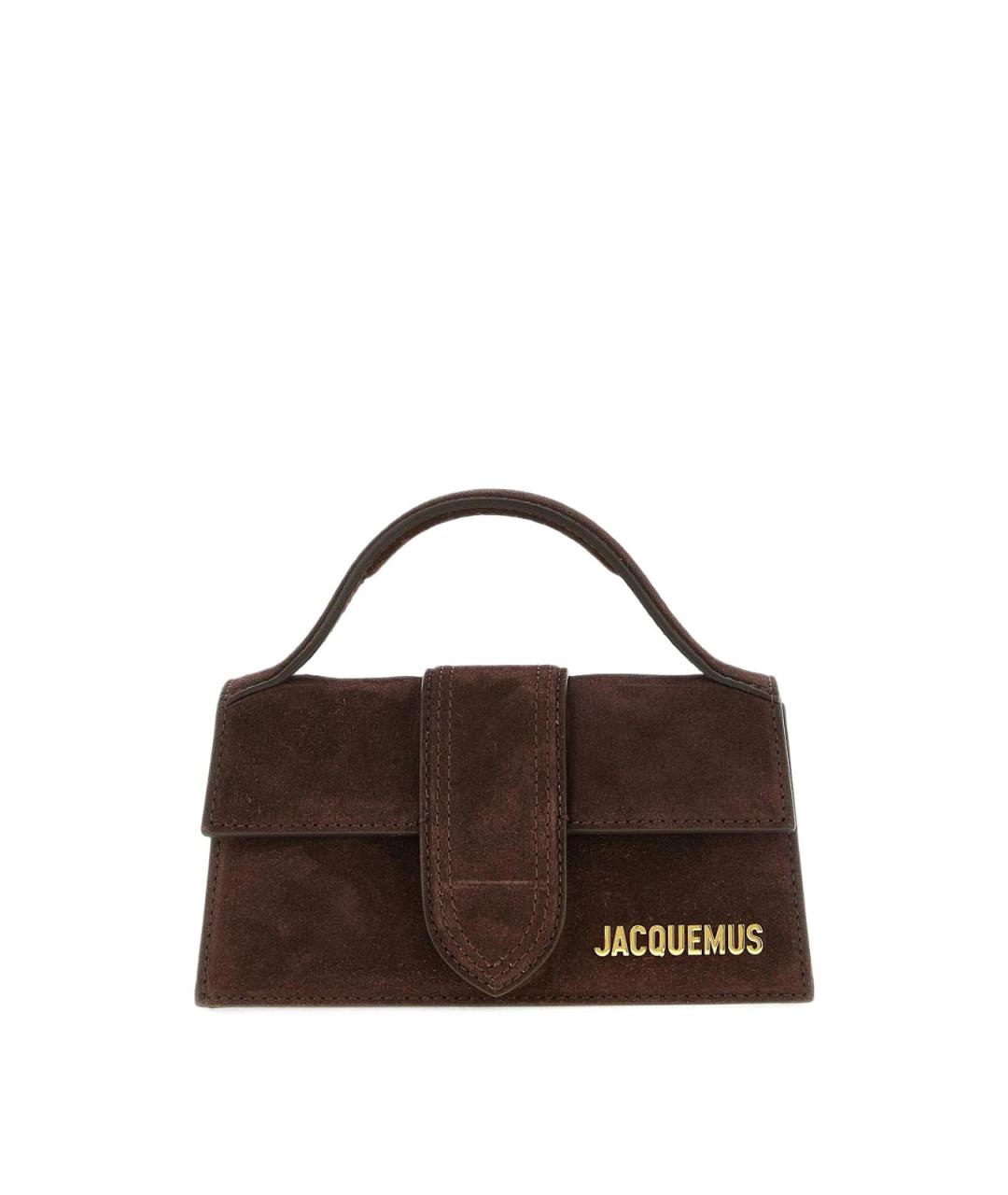 JACQUEMUS Коричневая кожаная сумка через плечо, фото 1
