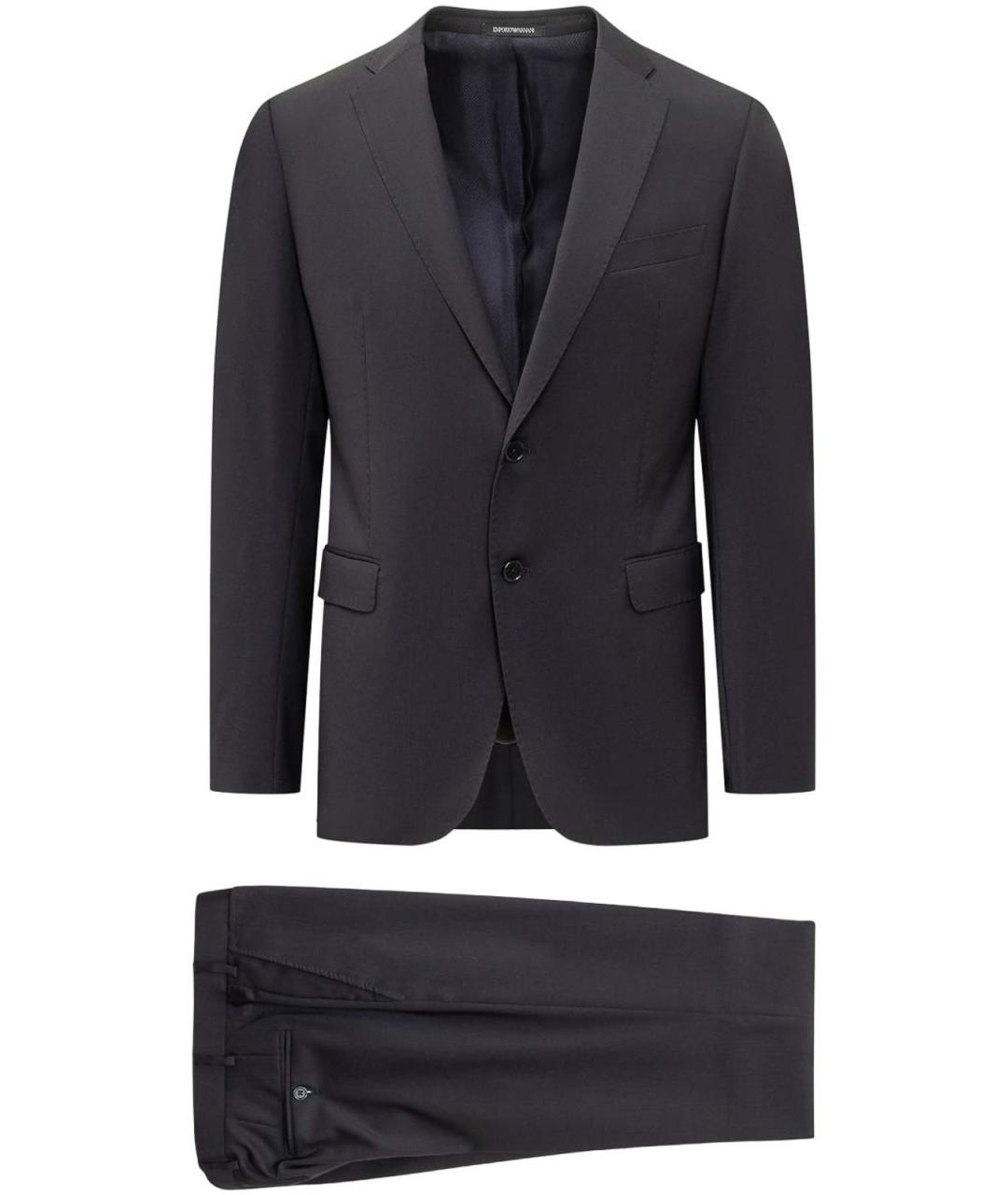 EMPORIO ARMANI Черный классический костюм, фото 2
