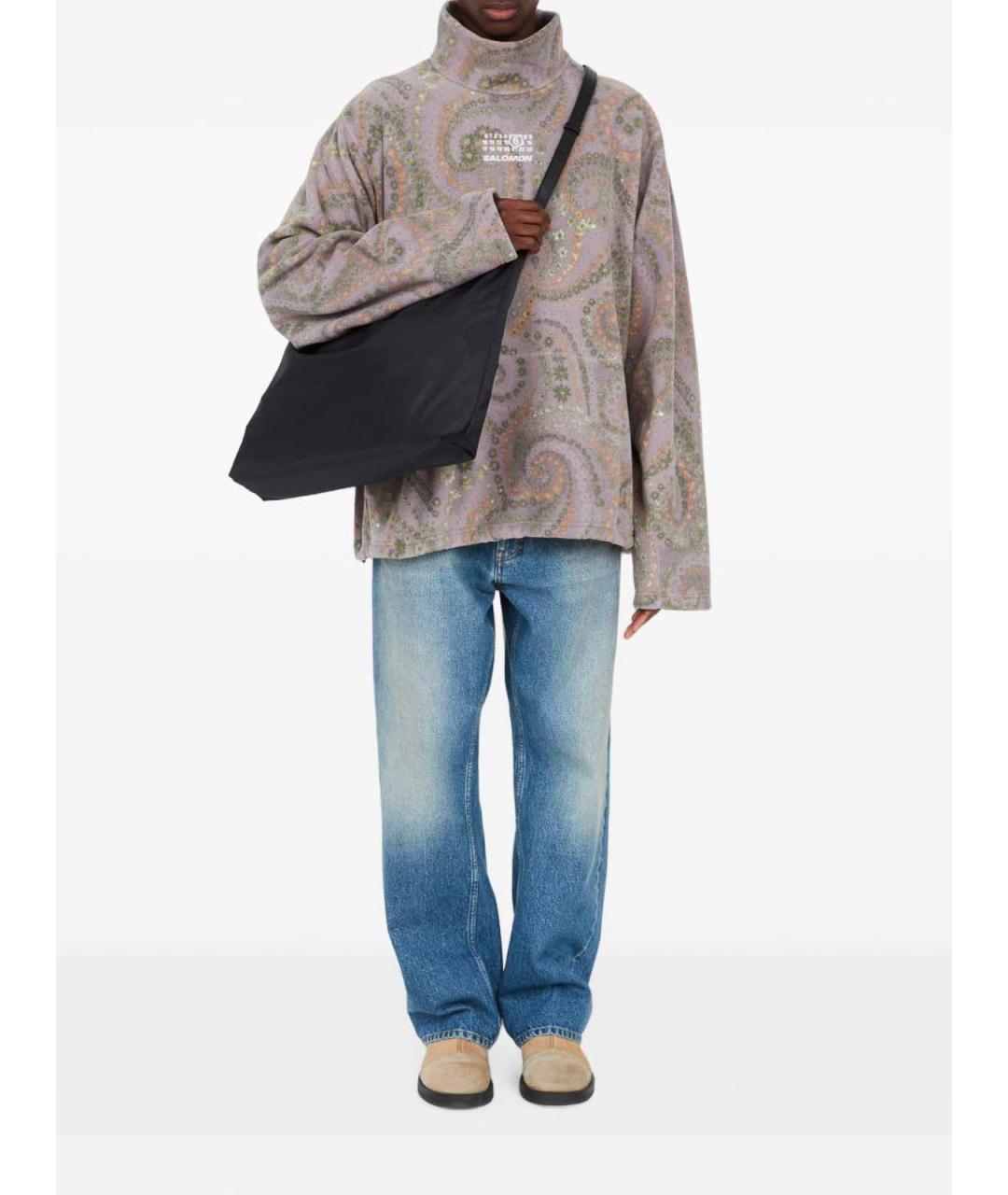 MM6 MAISON MARGIELA Черная нейлоновая сумка тоут, фото 2