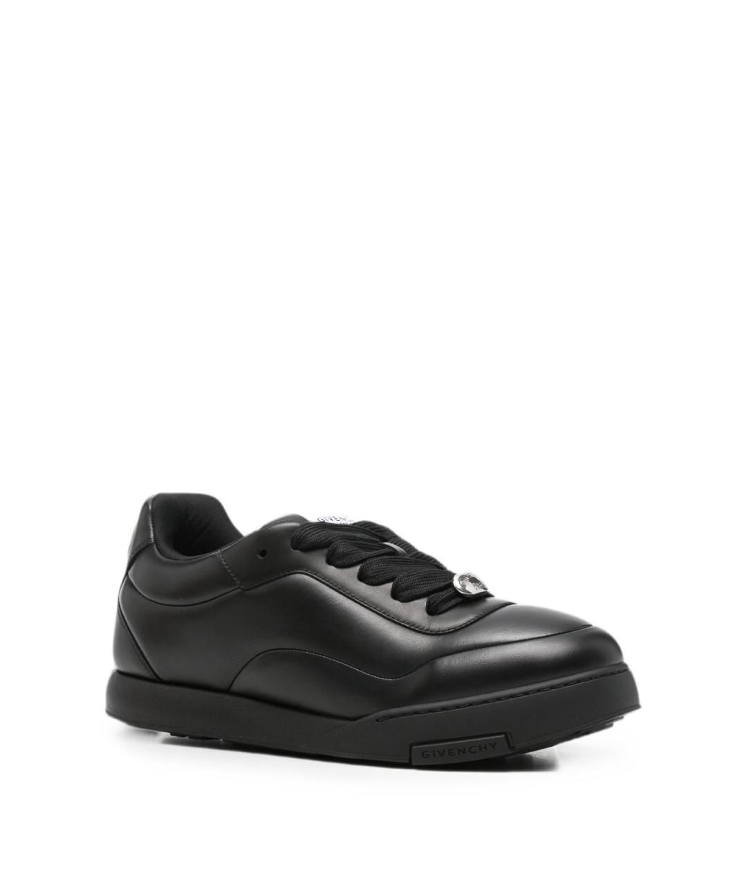 GIVENCHY Черные резиновые низкие кроссовки / кеды, фото 3