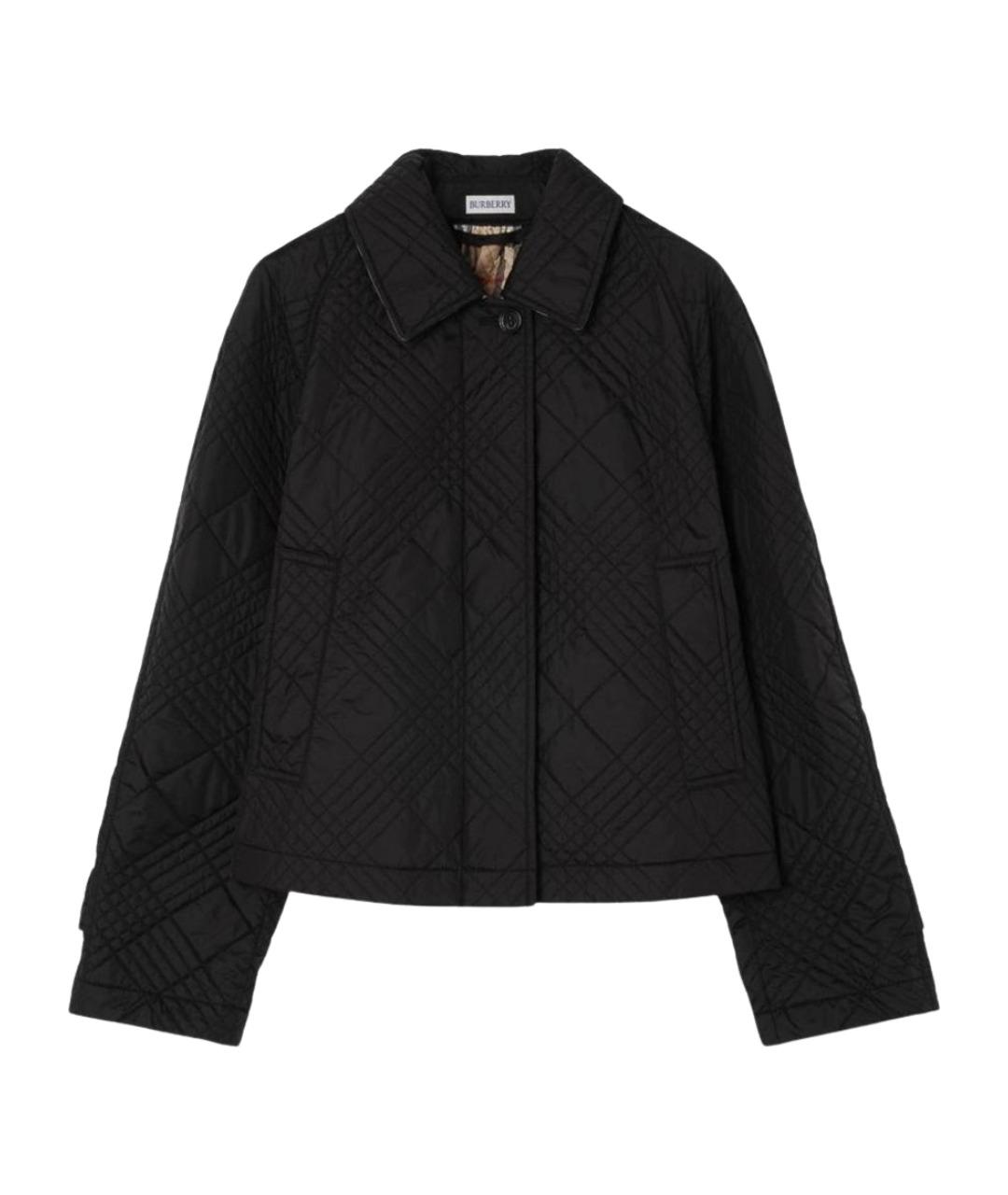 BURBERRY Черная нейлоновая куртка, фото 1