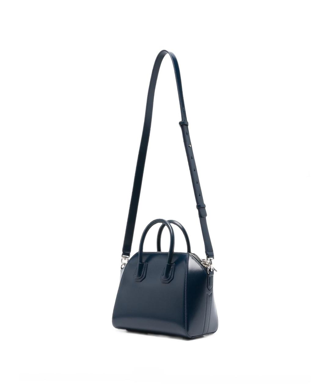 GIVENCHY Темно-синяя кожаная сумка тоут, фото 5