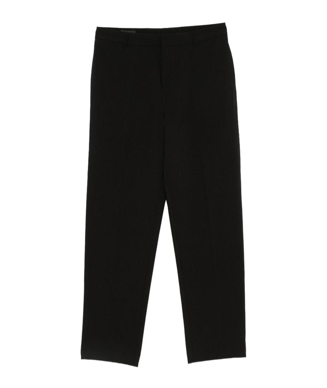 EMPORIO ARMANI Черные полиэстеровые повседневные брюки, фото 1