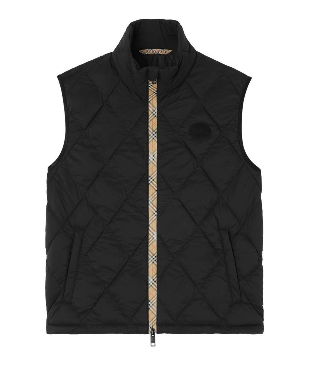 BURBERRY Черный синтетический жилет, фото 1