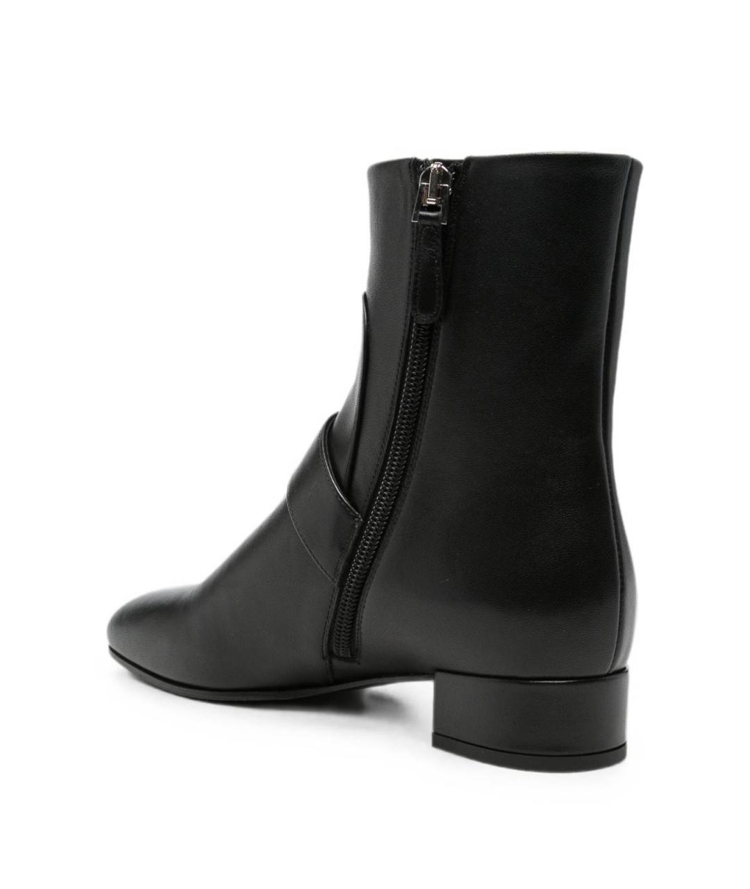 EMPORIO ARMANI Черные кожаные ботильоны, фото 3