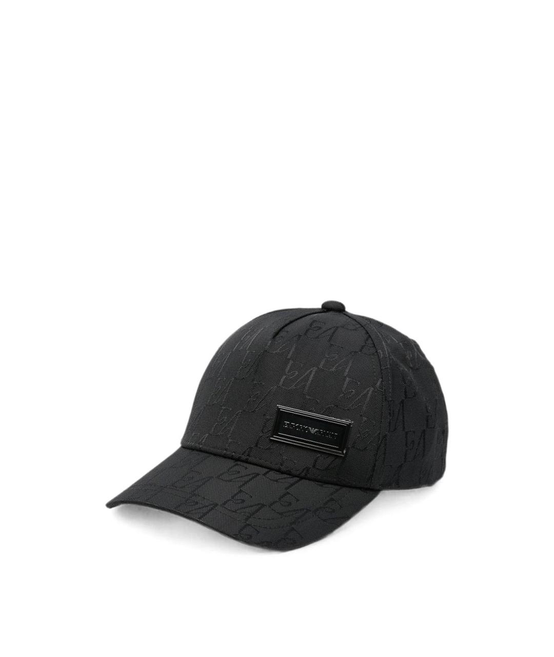 EMPORIO ARMANI Черная кепка/бейсболка, фото 1