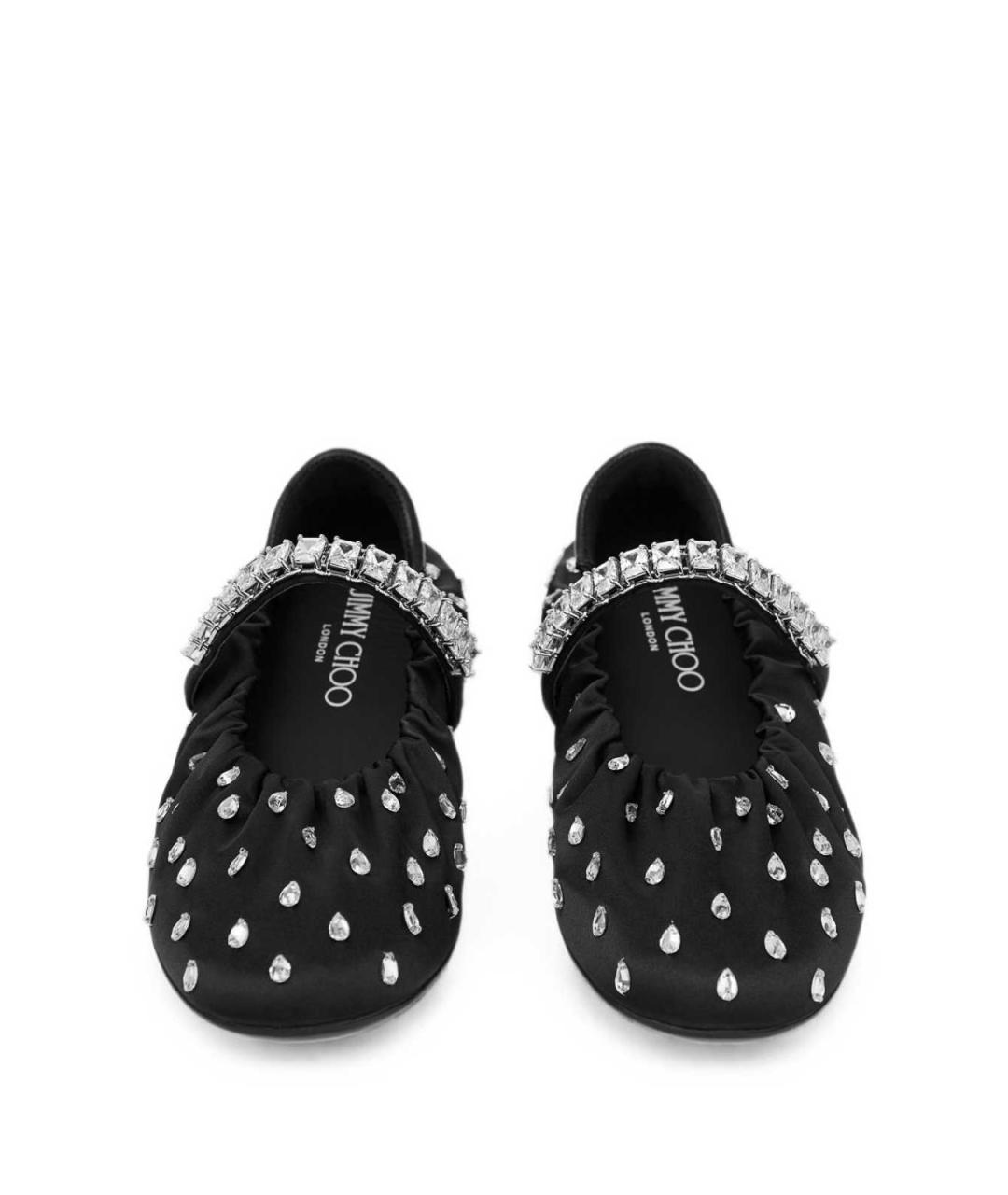 JIMMY CHOO Черные кожаные балетки, фото 5