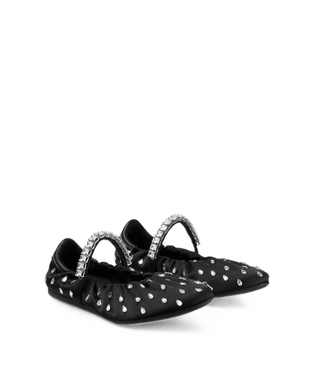 JIMMY CHOO Черные кожаные балетки, фото 4