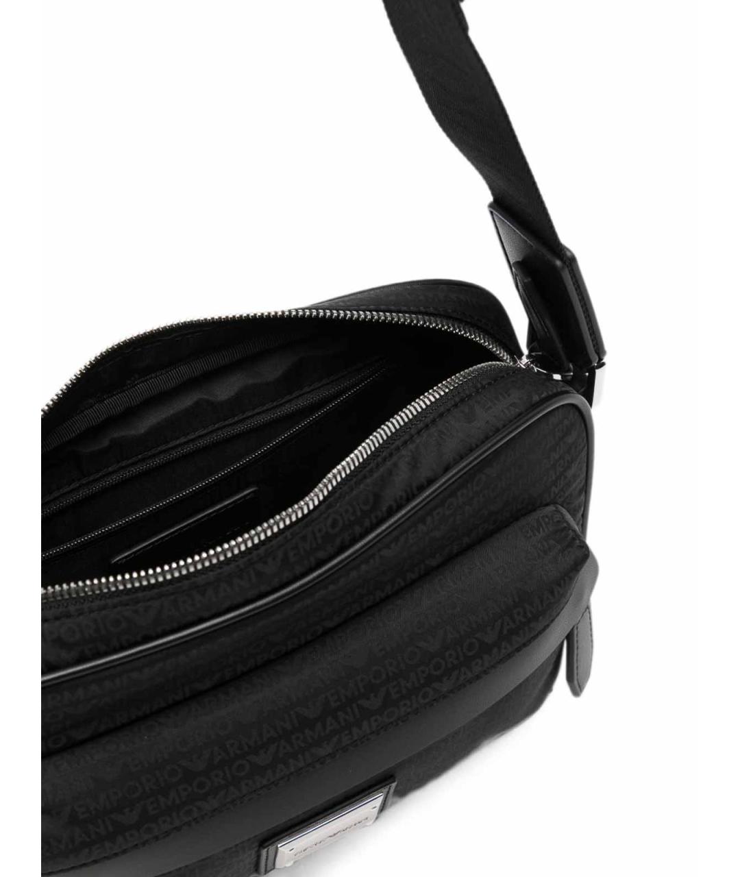 EMPORIO ARMANI Черная сумка на плечо, фото 4
