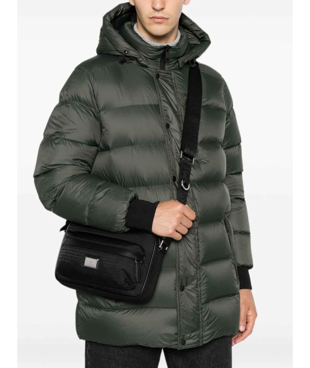 EMPORIO ARMANI Черная сумка на плечо, фото 5