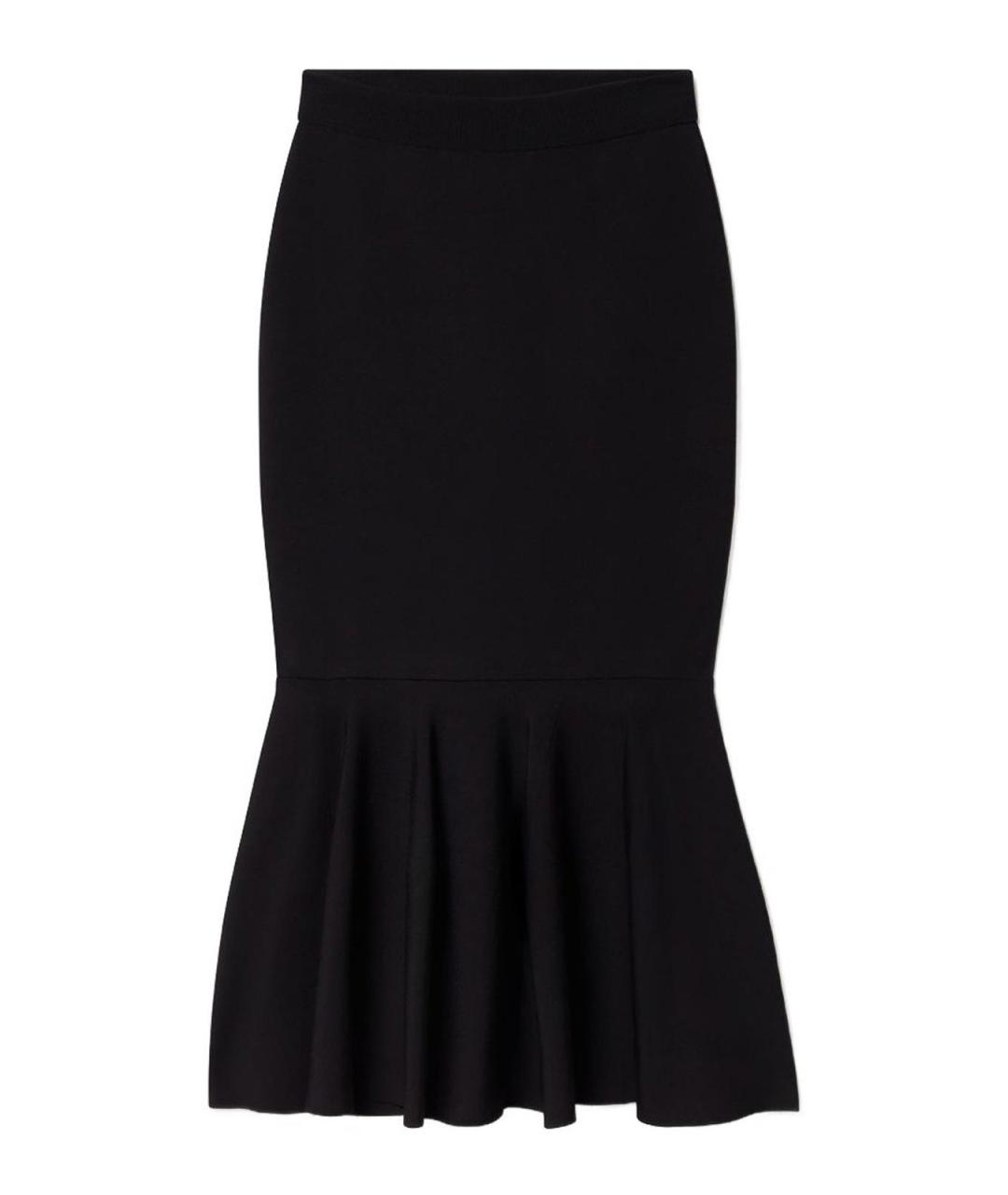 STELLA MCCARTNEY Черная вискозная юбка миди, фото 1