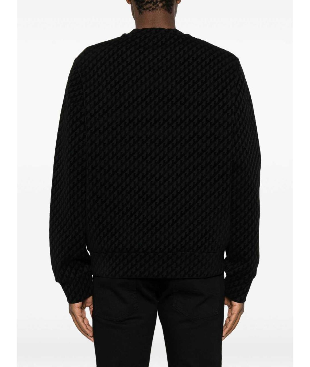 EMPORIO ARMANI Черный полиэстеровый джемпер / свитер, фото 4