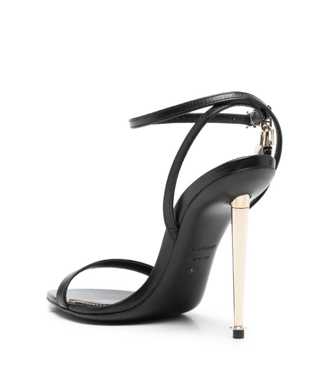 TOM FORD Черные босоножки, фото 4