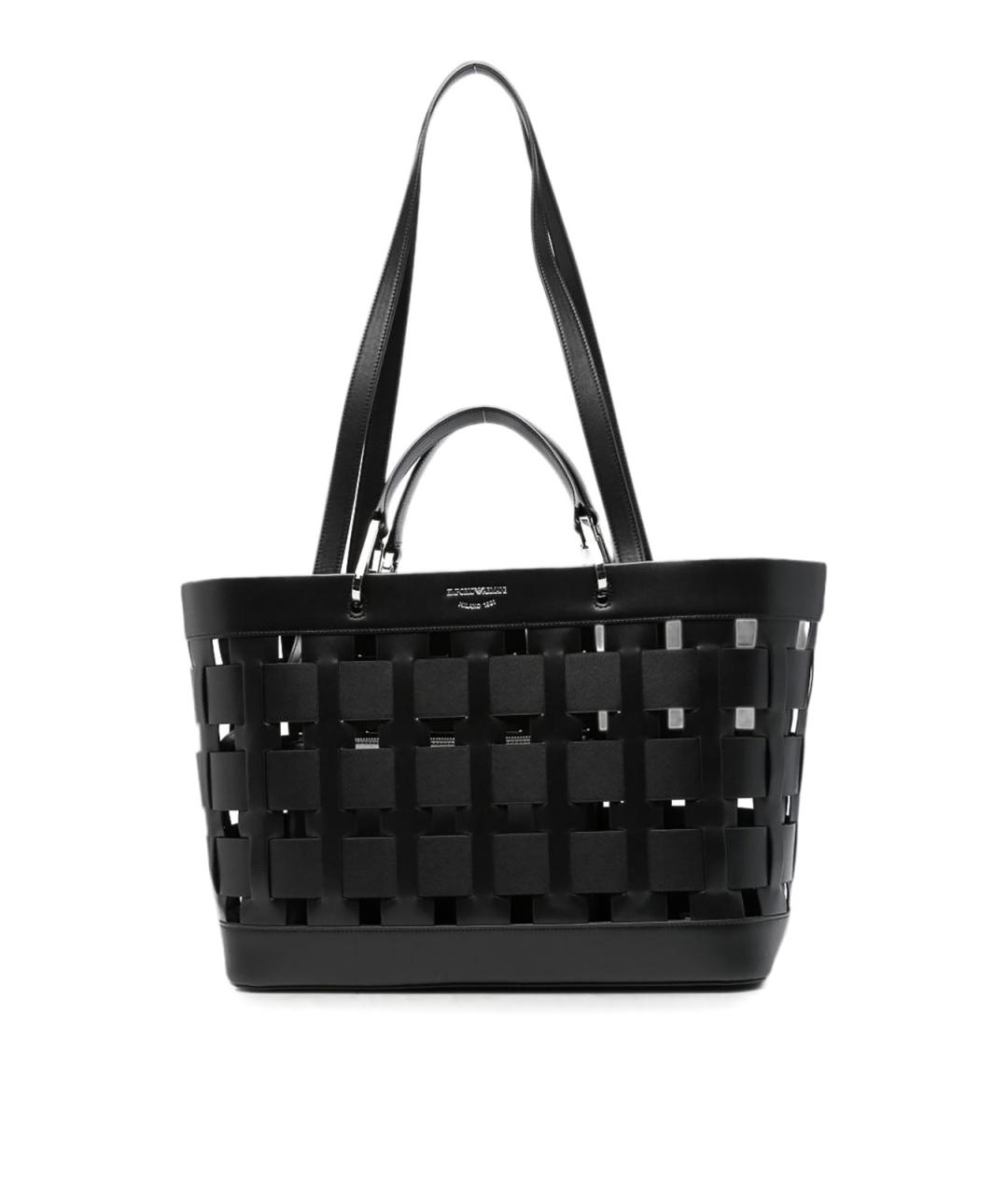 EMPORIO ARMANI Черная сумка тоут, фото 1