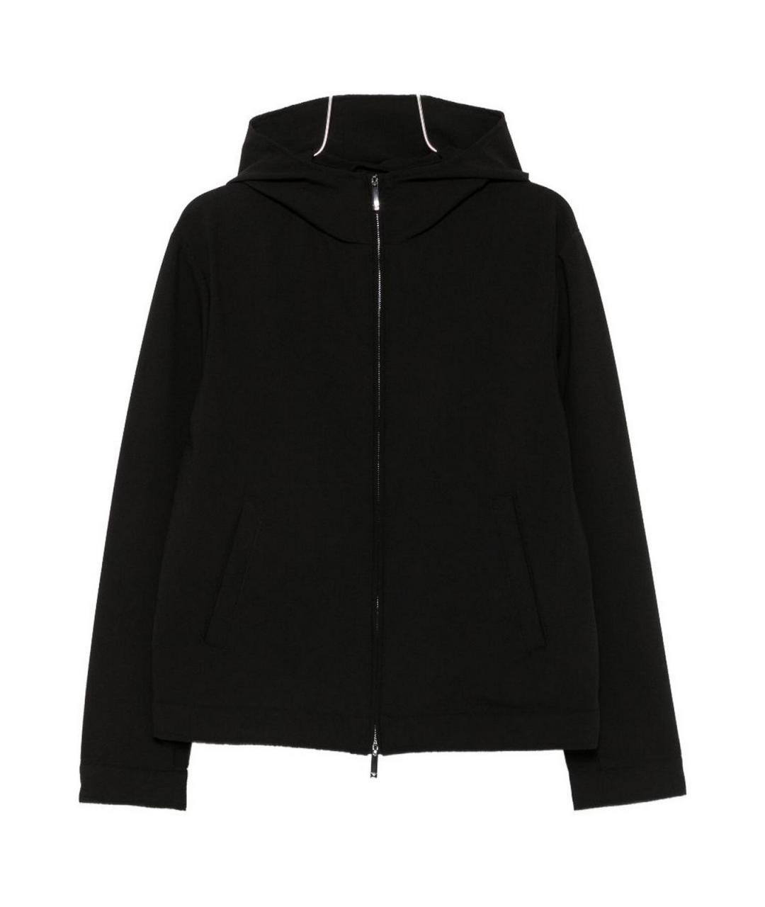 EMPORIO ARMANI Черная полиэстеровая куртка, фото 1