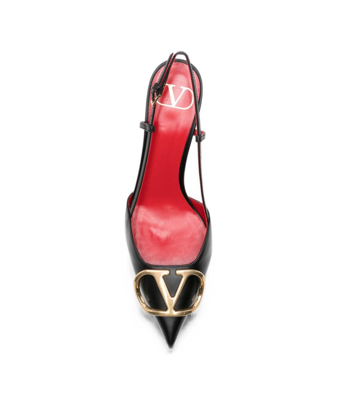 VALENTINO Черные кожаные туфли, фото 4