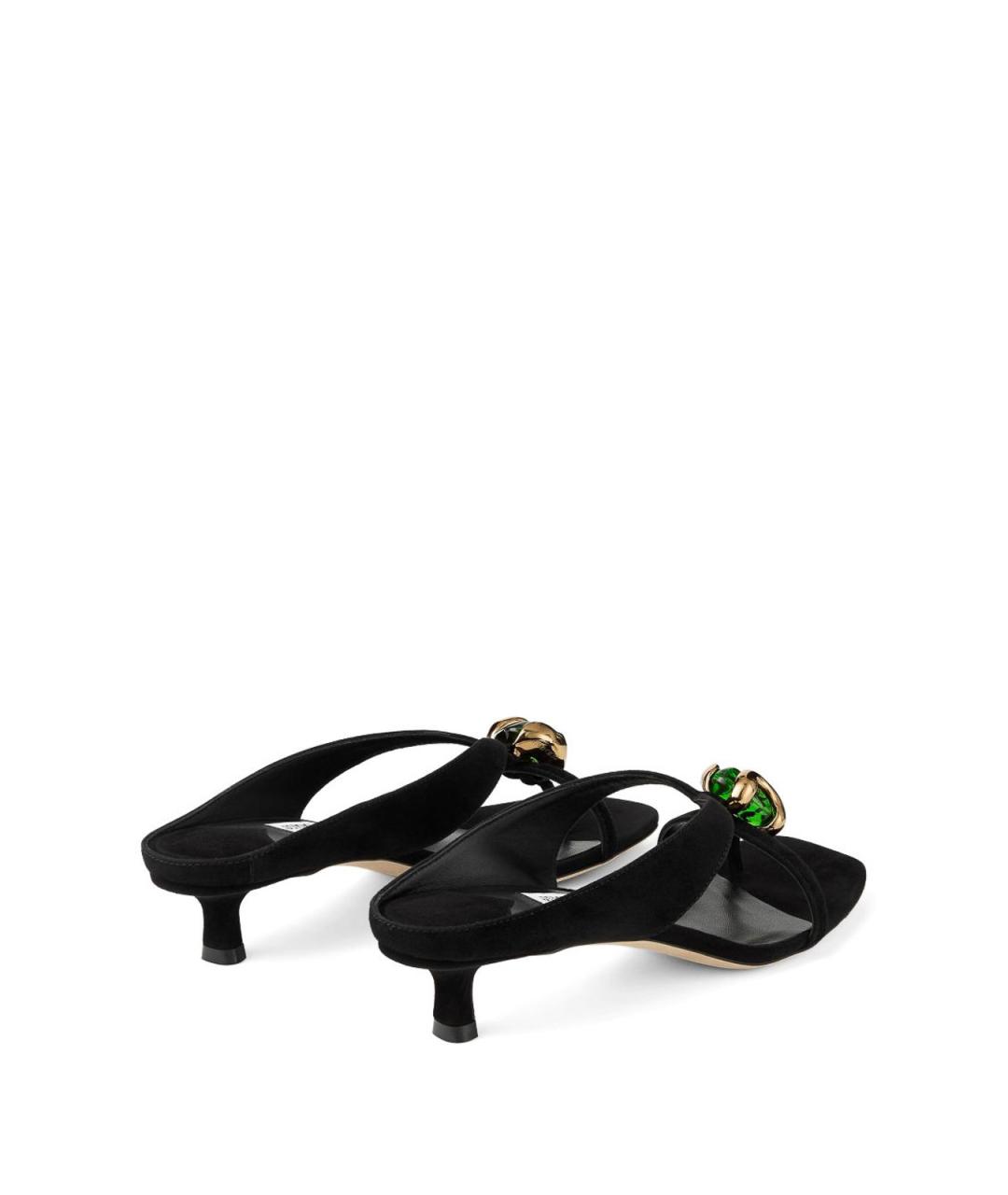 JIMMY CHOO Черные замшевые мюли, фото 4