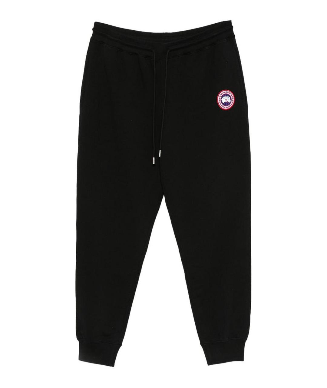 CANADA GOOSE Черные хлопковые повседневные брюки, фото 1
