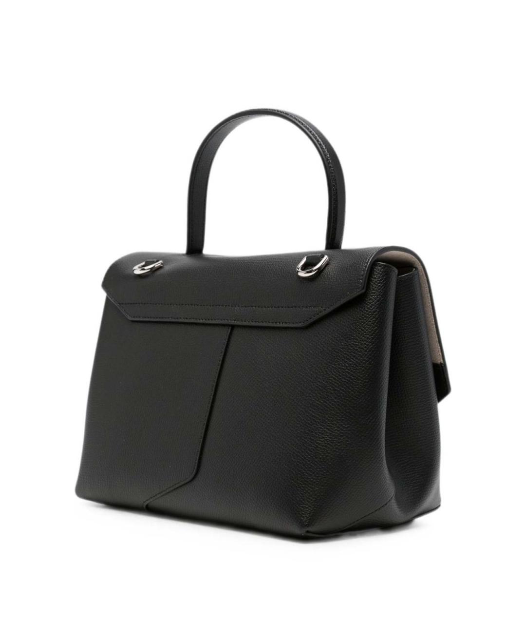 EMPORIO ARMANI Черная кожаная сумка тоут, фото 2