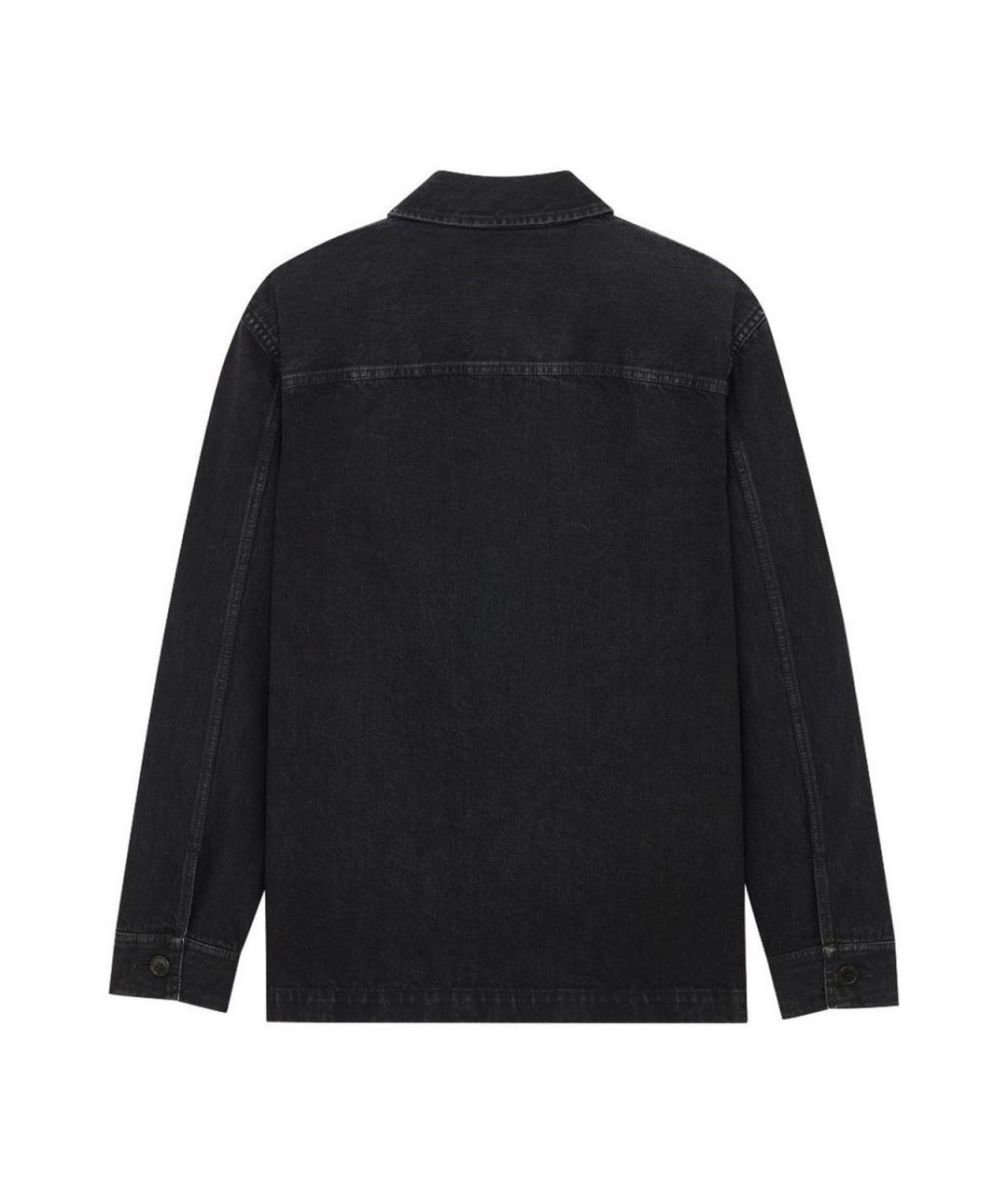 SAINT LAURENT Черная хлопковая куртка, фото 2