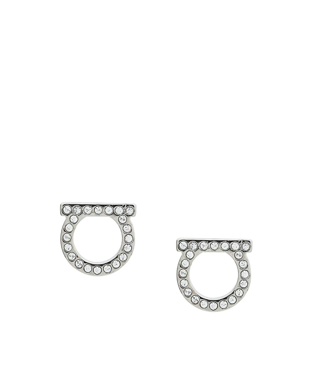 FERRAGAMO Серебряные металлические серьги, фото 1
