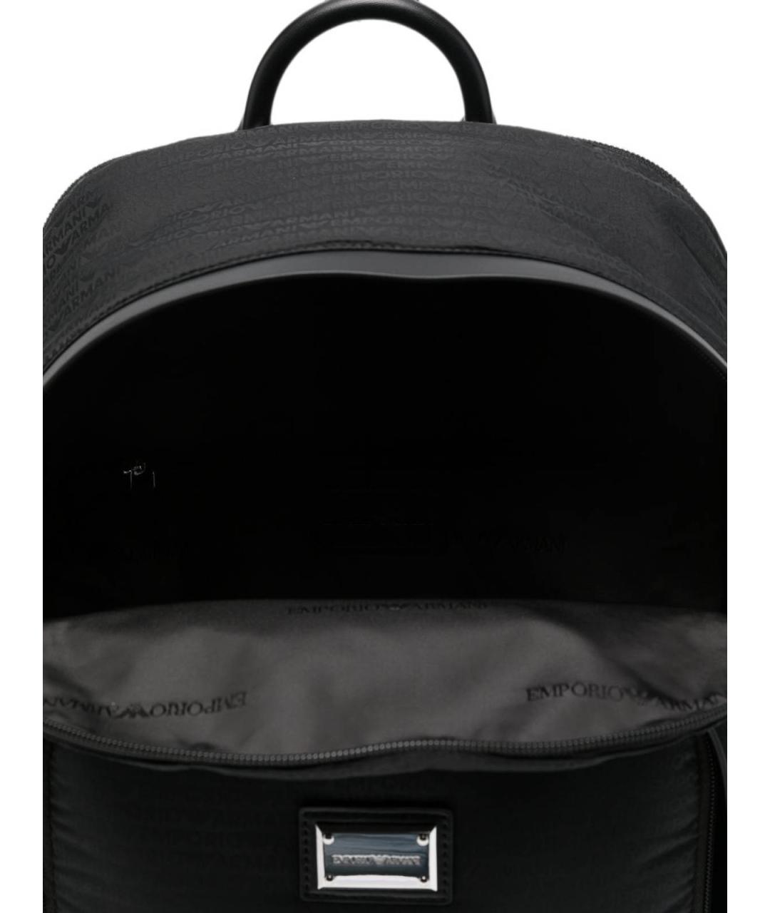 EMPORIO ARMANI Черный синтетический рюкзак, фото 5