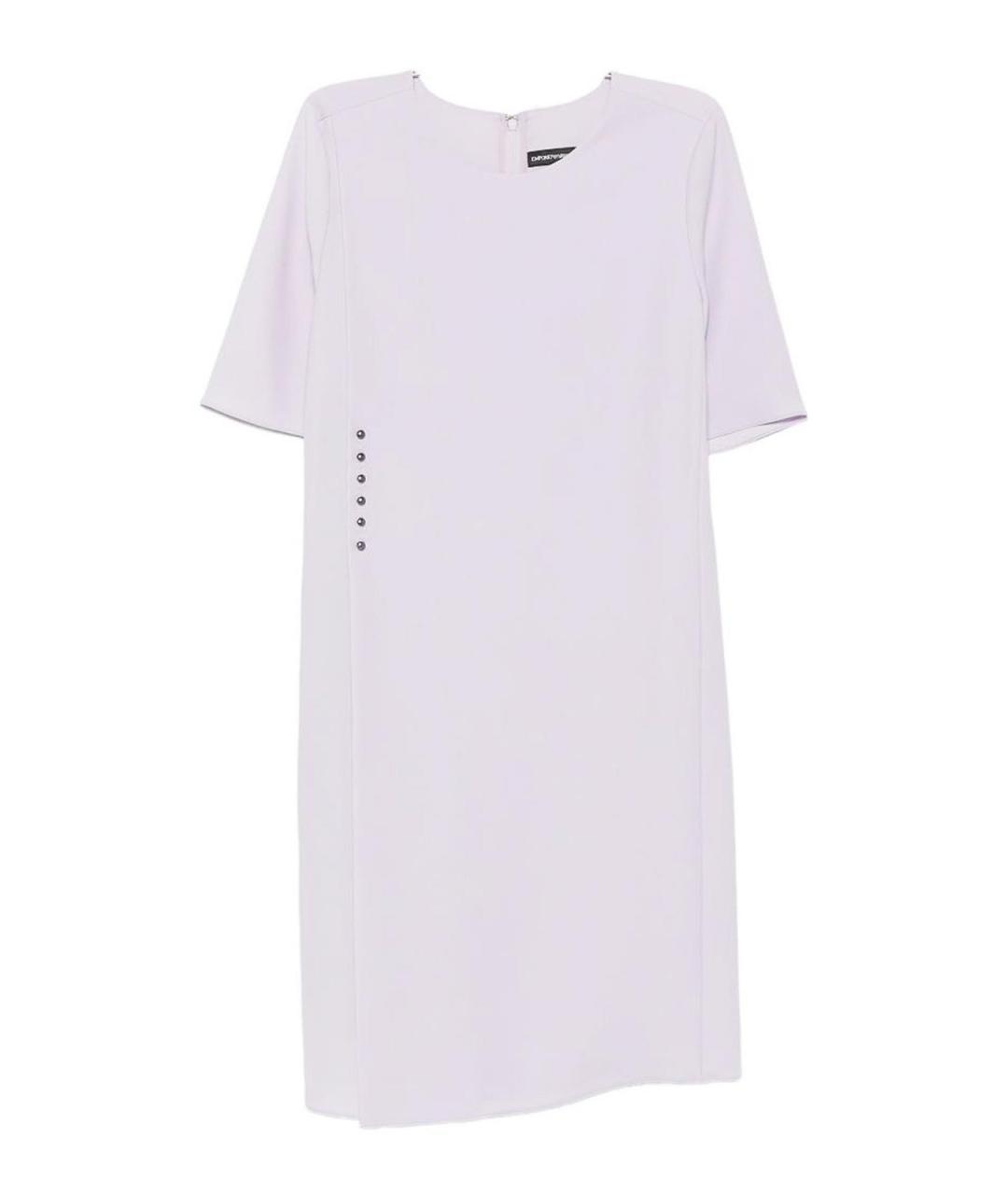 EMPORIO ARMANI Фиолетовое полиэстеровое повседневное платье, фото 1