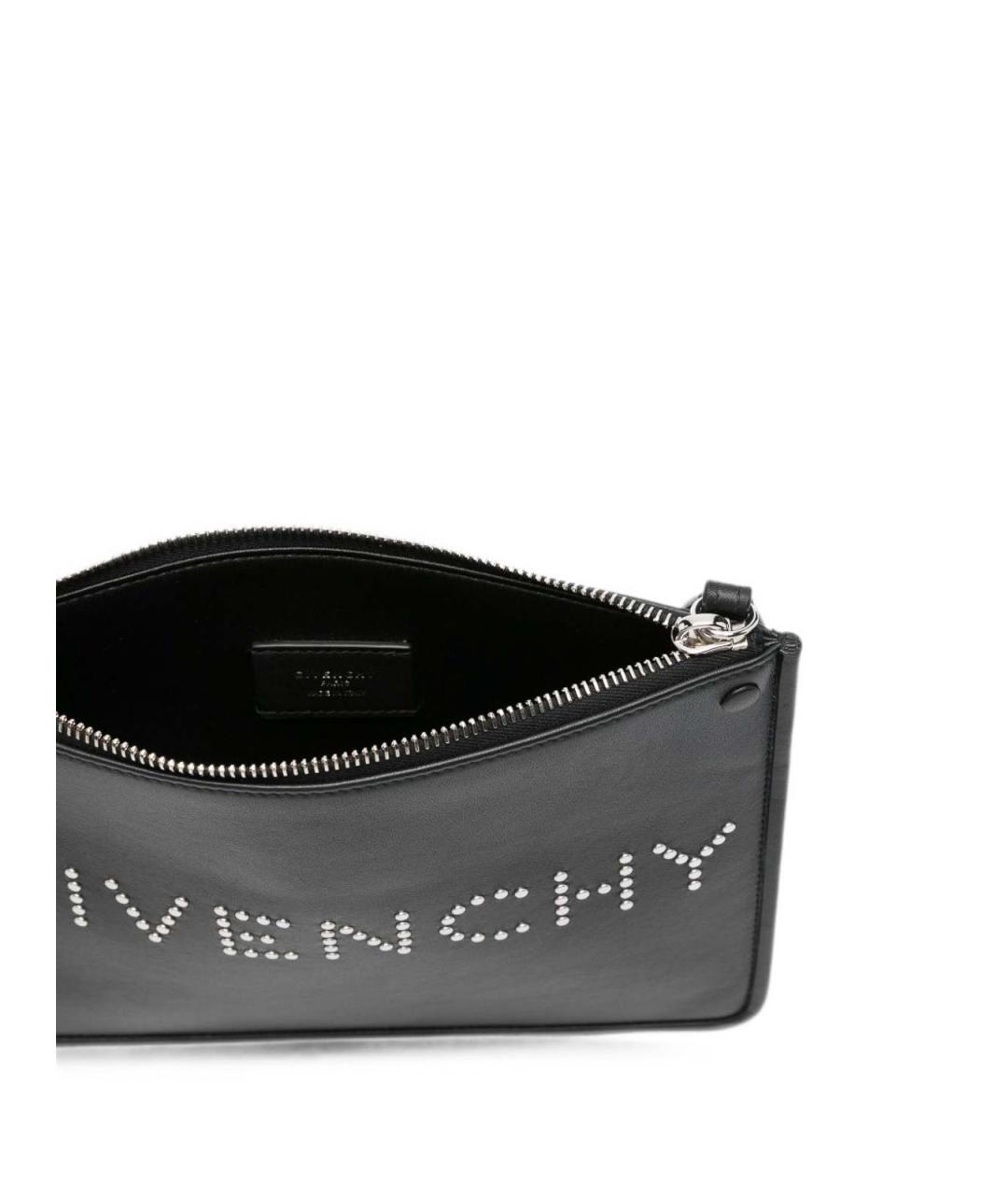GIVENCHY Черная кожаная барсетка, фото 3