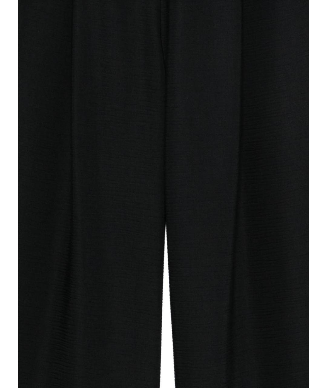 EMPORIO ARMANI Черные шерстяные брюки широкие, фото 3