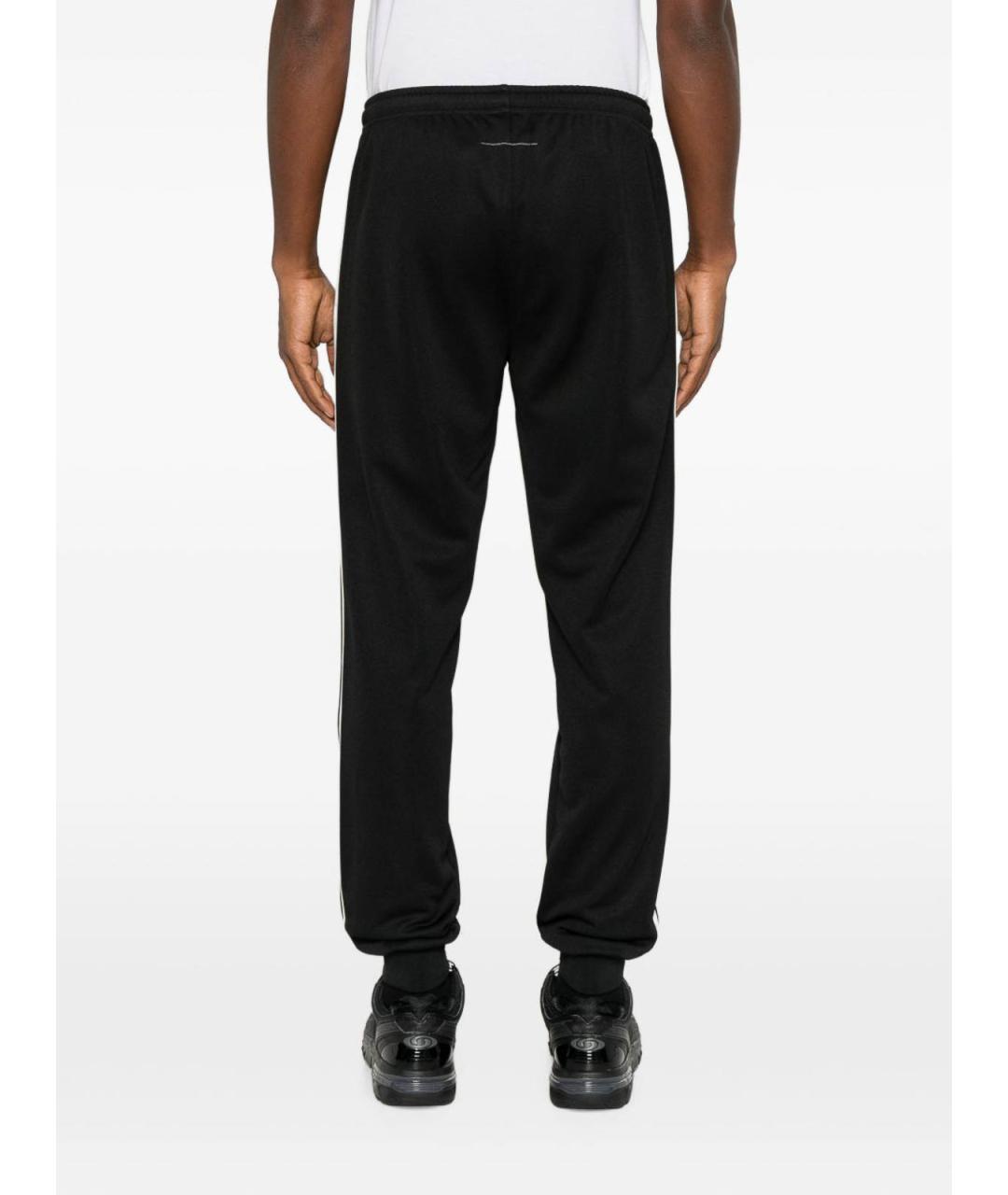 MM6 MAISON MARGIELA Черные полиэстеровые повседневные брюки, фото 5