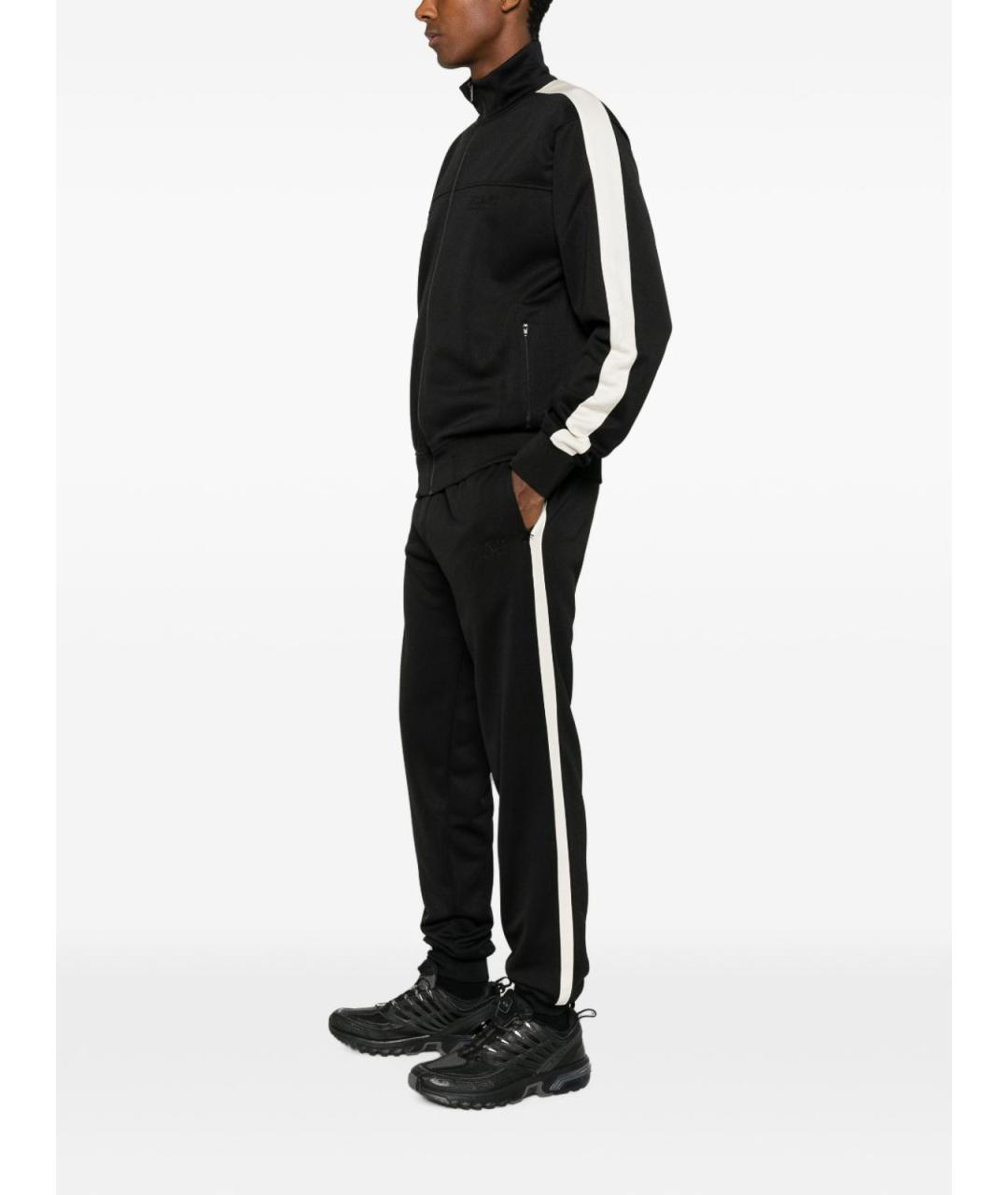 MM6 MAISON MARGIELA Черные полиэстеровые повседневные брюки, фото 3