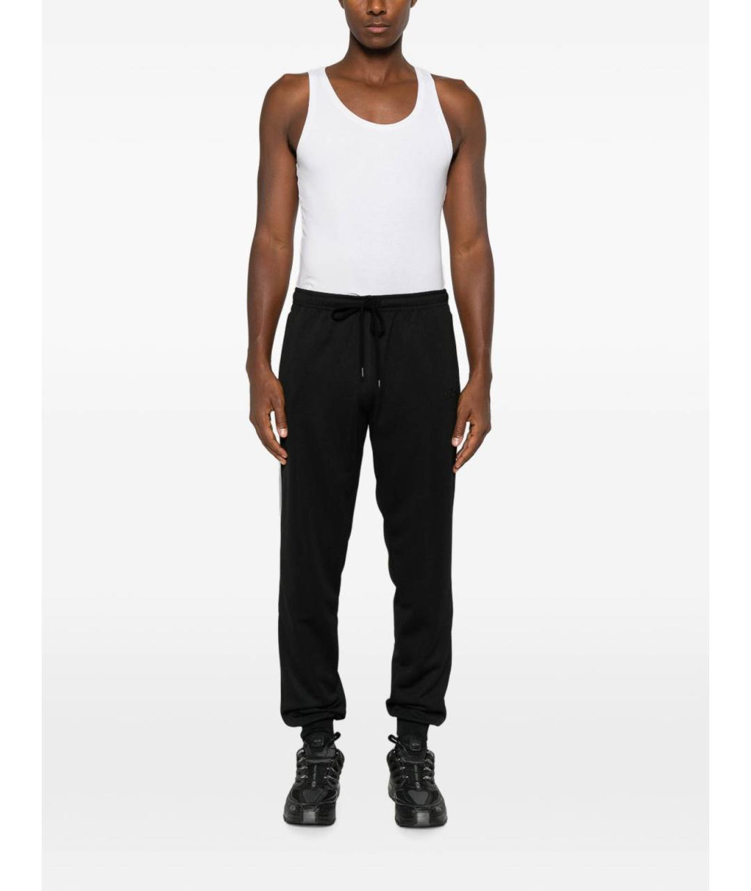 MM6 MAISON MARGIELA Черные полиэстеровые повседневные брюки, фото 2